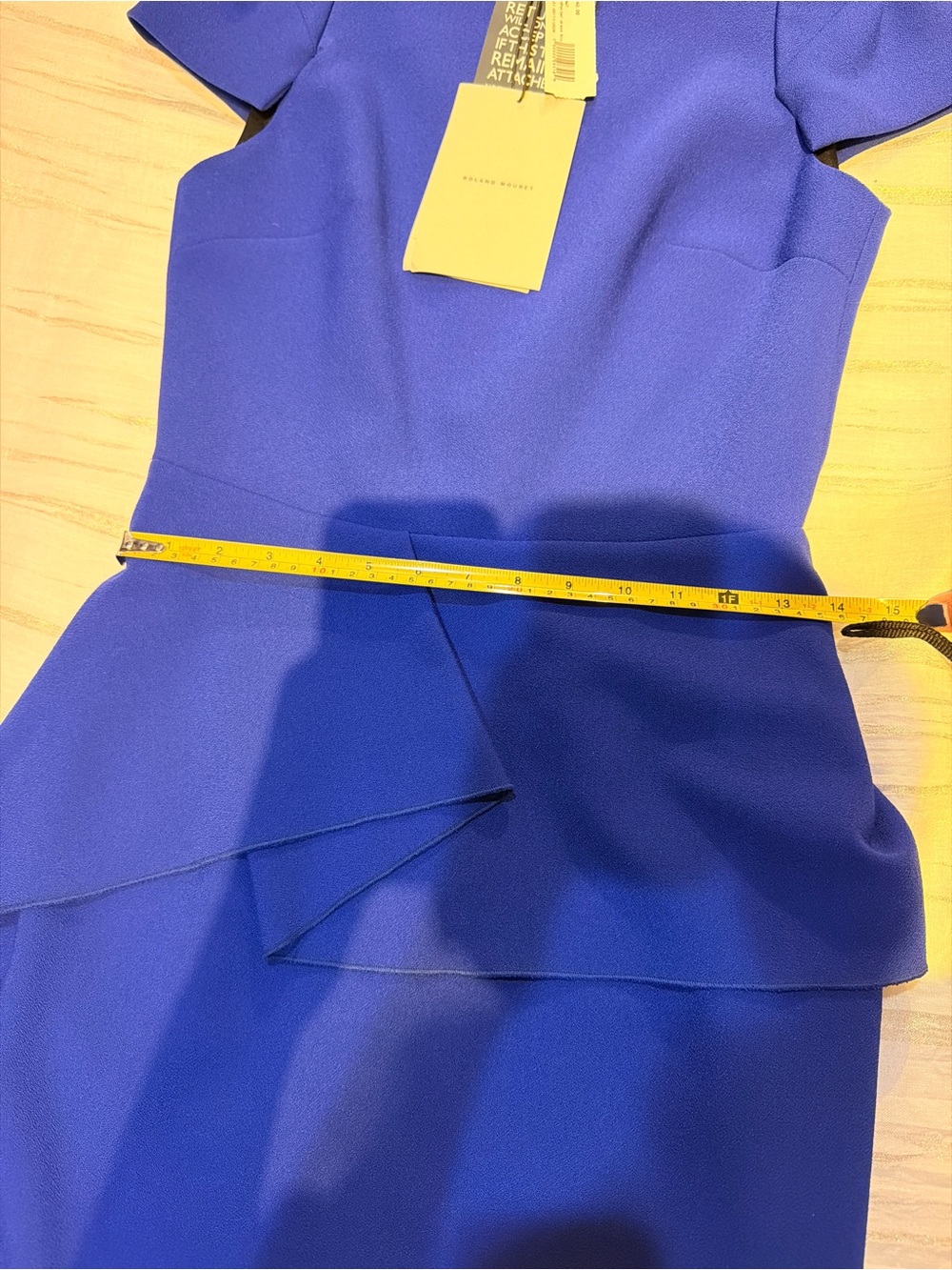 Roland Mouret Royal Blue Asymmetrical Dress - Picture 15 of 16